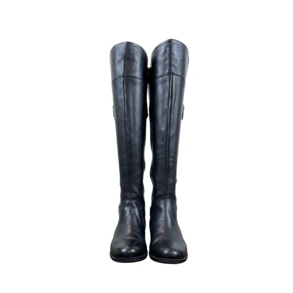 Easy Spirit Black Leather Knee-High Zip Up Closure Eslabarca Riding Boots Sz 6M - Picture 2 of 12